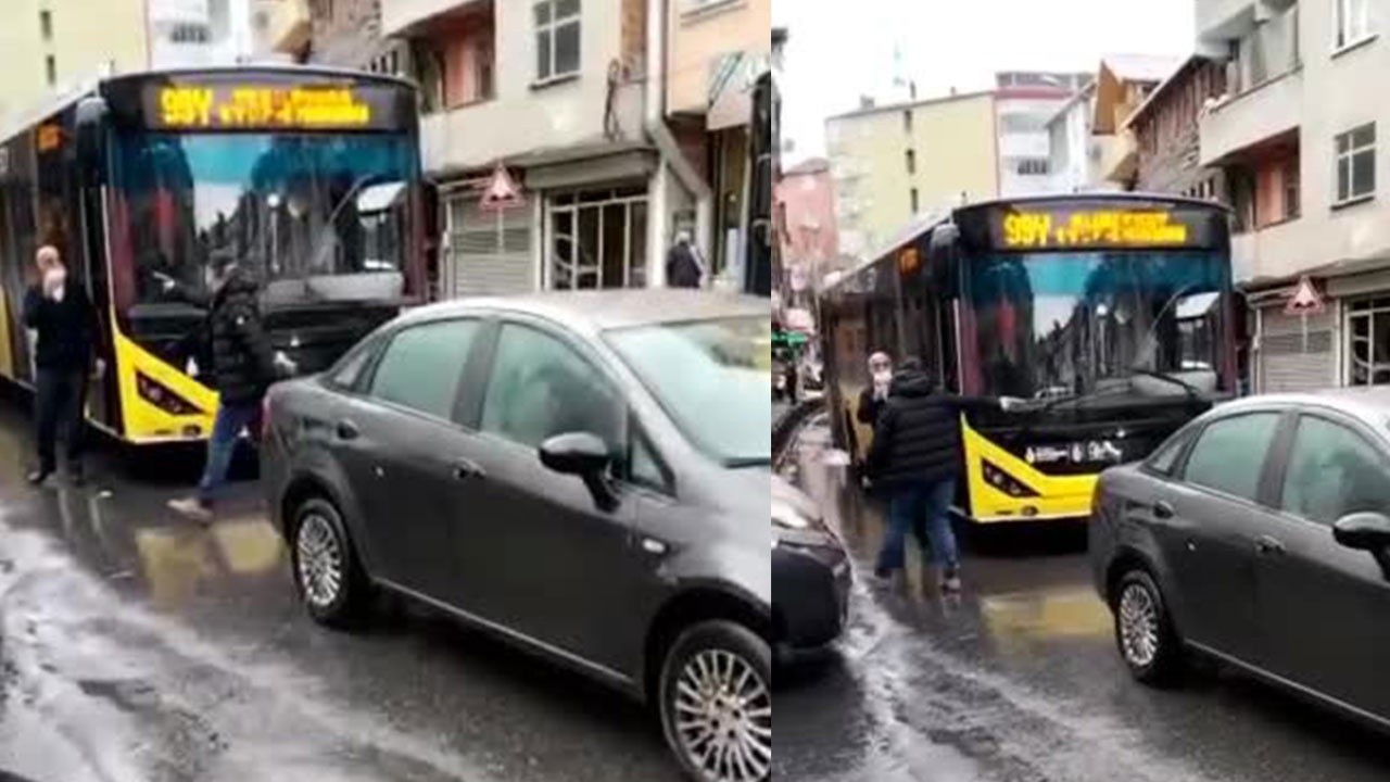 Trafik magandası İETT şoförüne saldırıp tabancayla tehdit etti