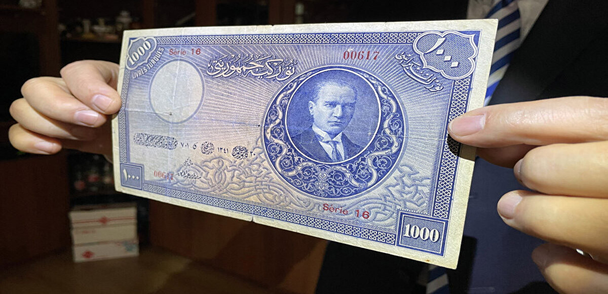 Türkiye&#039;nin en değerli banknotu satılıyor! Açılış fiyatı dudak uçuklattı