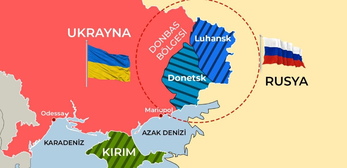 Rusya Donetsk ve Luhansk Halk Cumhuriyeti'ni tanıdığını açıkladı.