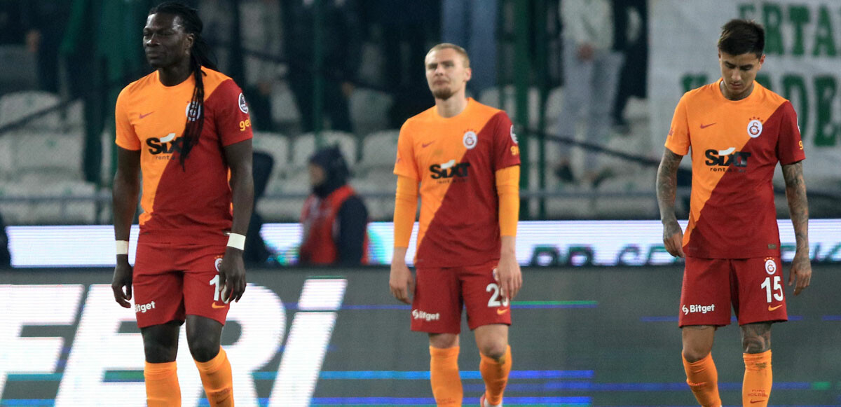 Galatasaray, deplasmanda Konyaspor'a 2-0 mağlup oldu.