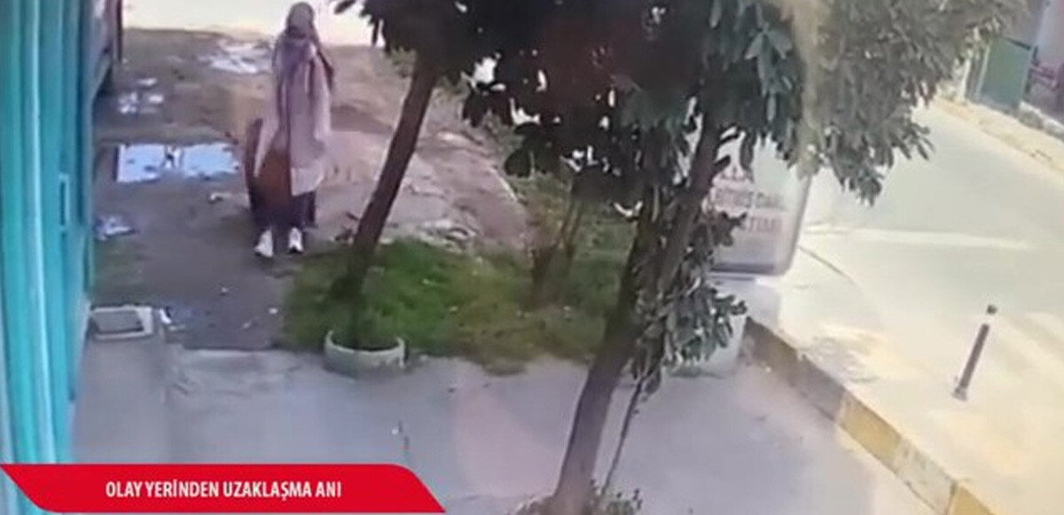 Annesinin Nisa bebeği sokağa bıraktığı anlar kamerada