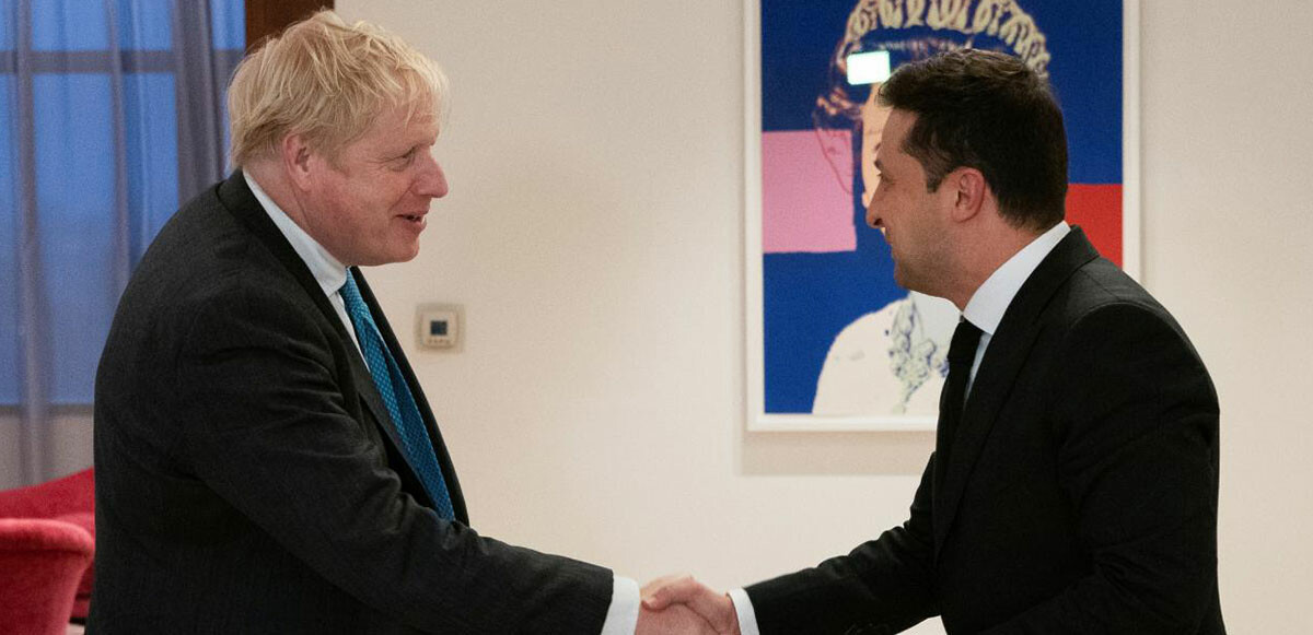 İngiltere Başbakanı Boris Johnson'ın Kiev'i ziyaret etti.