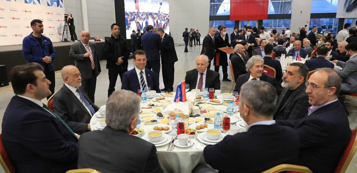 Temel Karamollaoğlu ve Ekrem İmamoğlu iftarda buluştu