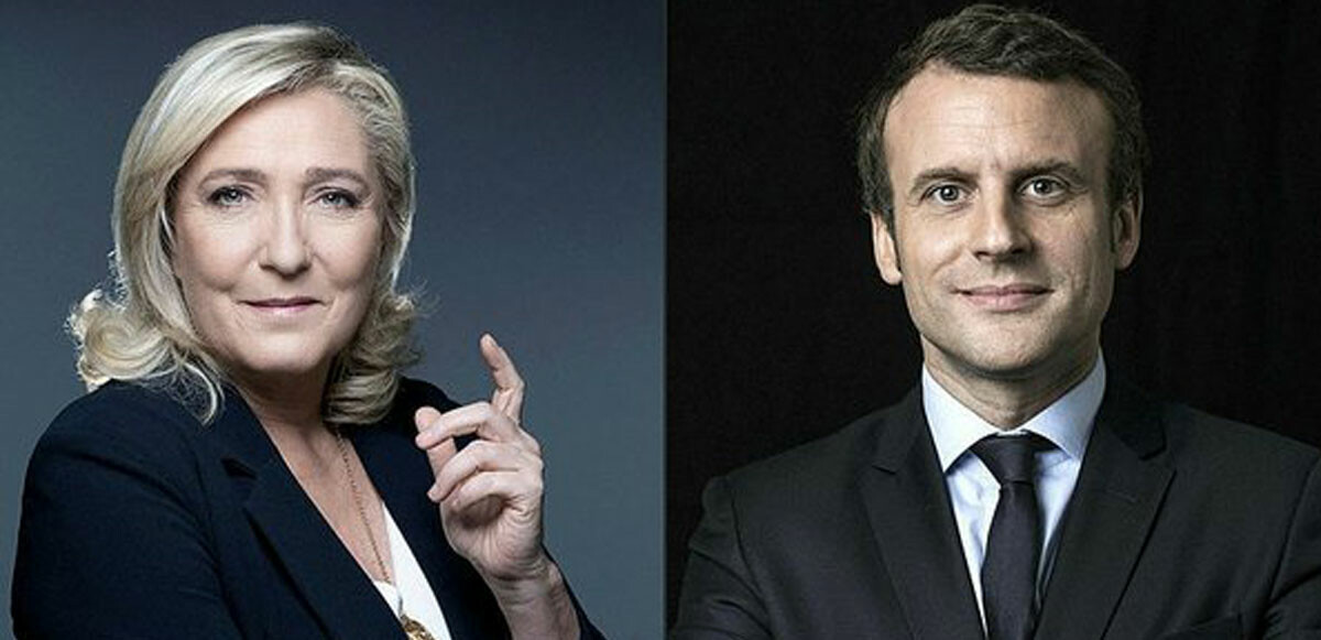 Fransa&#039;da cumhurbaşkanlığı seçimleri 2. turu! Macron ve Le Pen yarışı