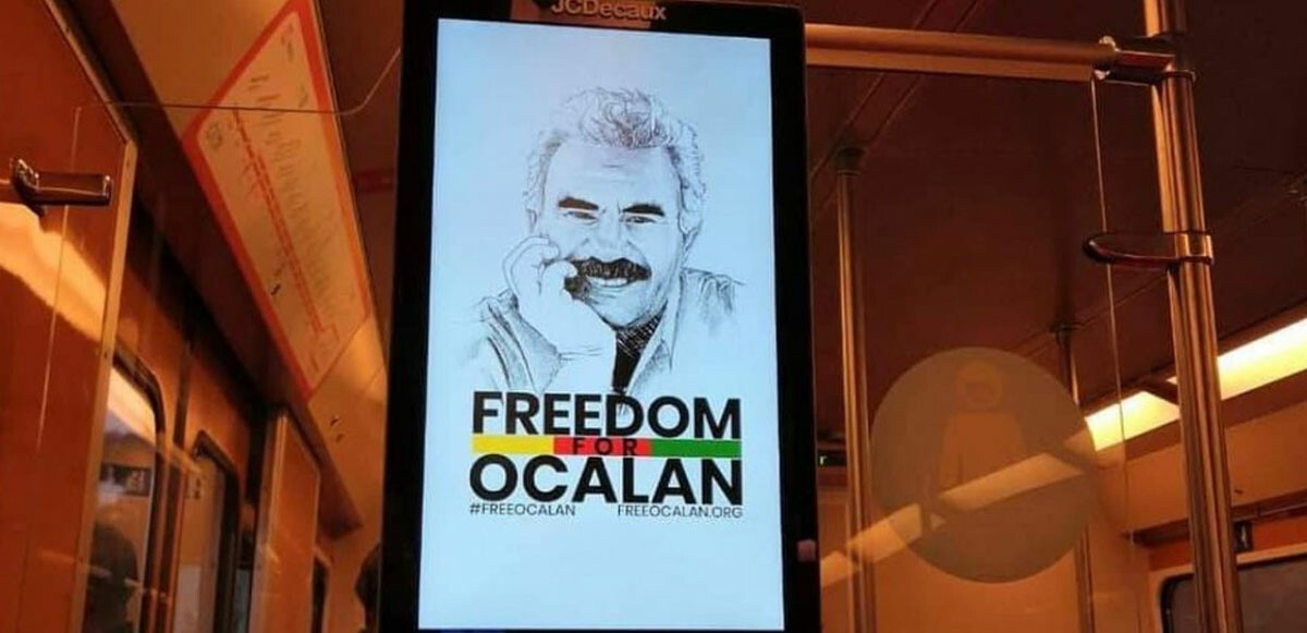 Finlandiya’da skandal görüntüler: Metro duraklarında ‘Öcalan’a özgürlük’ afişleri