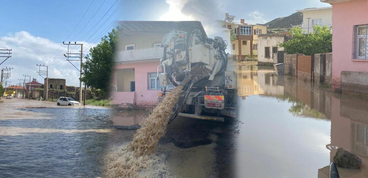 Yaz ortasında dolu ve sağanak vurdu: Sokaklar göle döndü, evleri su bastı