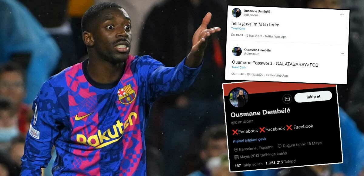 Ousmane Dembele&#039;ye hacker şoku: Fatih Terim ve Galatasaray detayı...