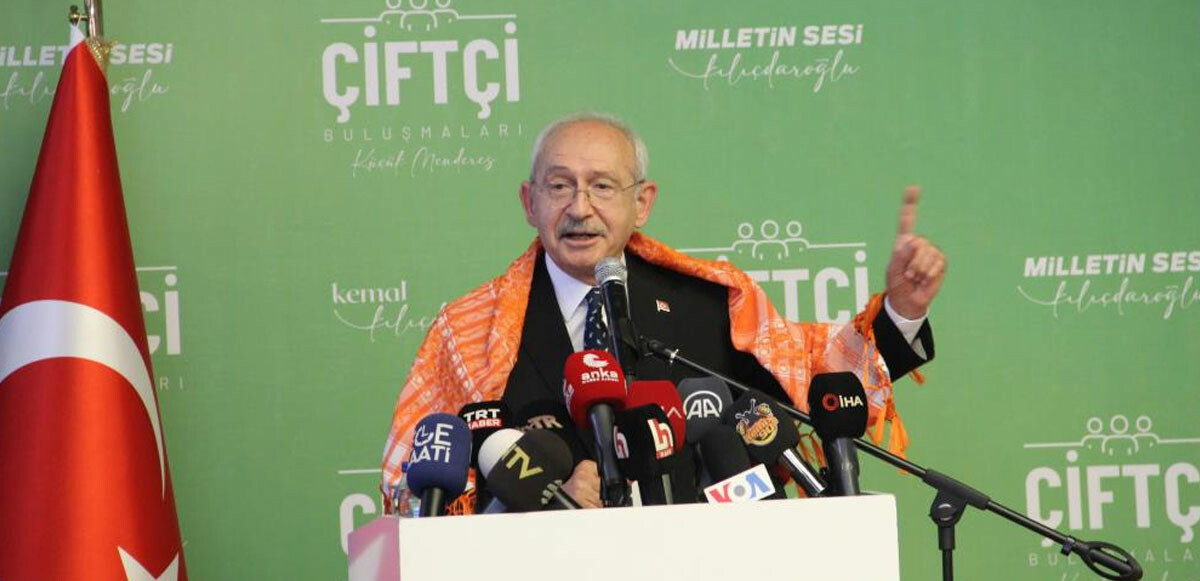 Kılıçdaroğlu, çiftçinin derdini bildiklerini ve Türkiye’deki tüm çiftçilerin aynı sıkıntıları yaşadığını belirtti.