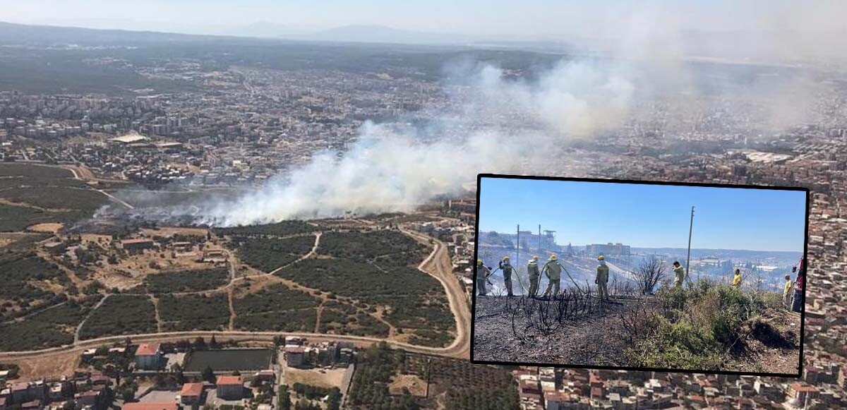 İzmir&#039;de yangına jet müdahale: 6 dakikada kontrol altına alındı