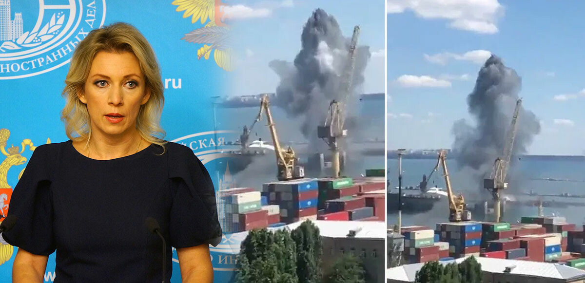 Rusya liman saldırısını üstlendi: Askeri altyapıyı vurduk