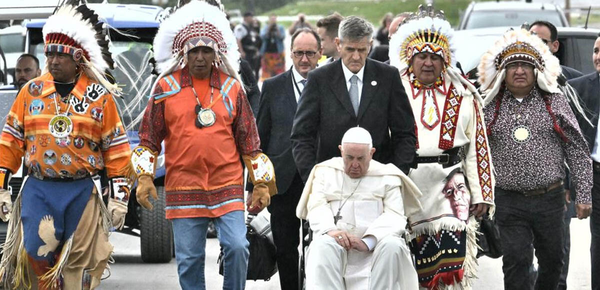 Papa Francis, Kanada&#039;da yerlilerden özür diledi: Alçakgönüllülükle af diliyorum