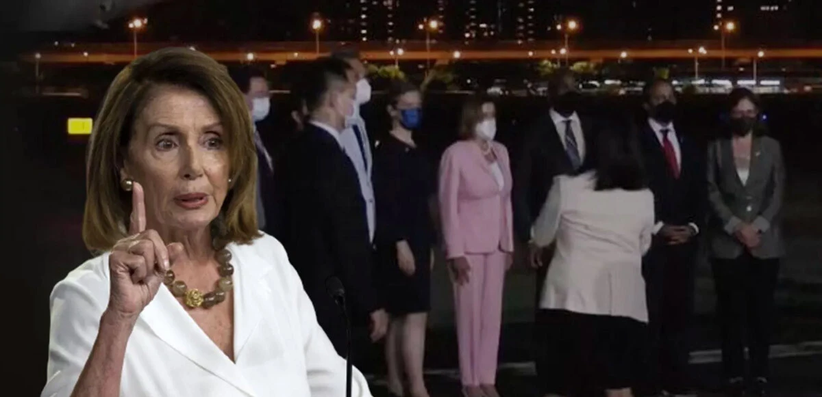 Son dakika! Tayvan'a inen Nancy Pelosi'den ayağının tozuyla ilk açıklamalar...