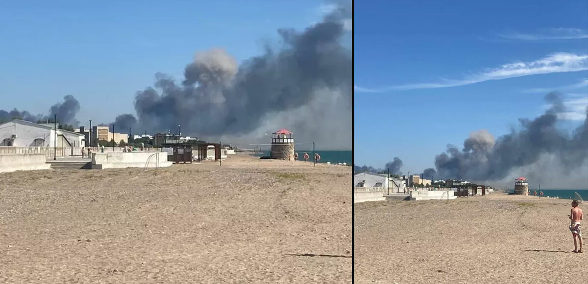 Ukrayna Rusya&#039;nın Kırım&#039;daki askeri üssünü vurdu!