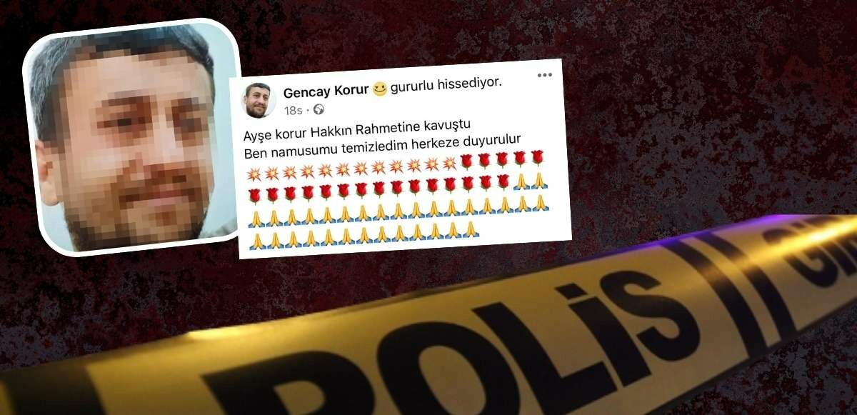 Eşini öldüren katilden kan donduran paylaşım! Genç kadın toprağa verildi