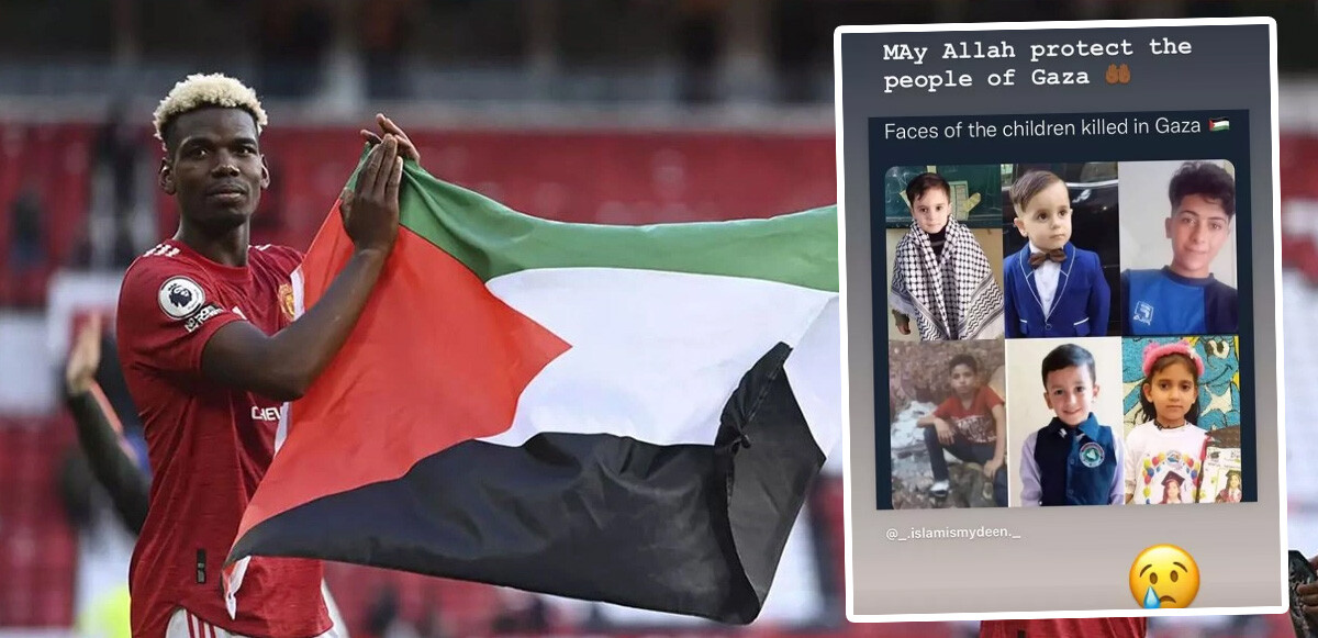 Fransız yıldız futbolcu Paul Pogba&#039;dan &quot;Gazze&quot; paylaşımı