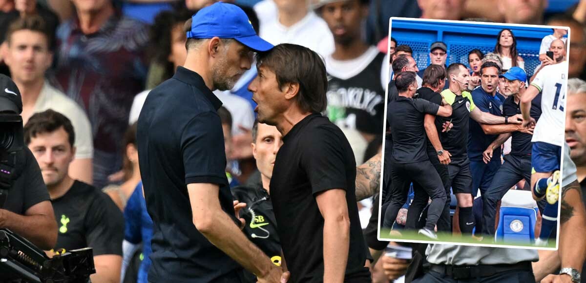 Thomas Tuchel ile Antonio Conte maç sonu birbirine girdi!