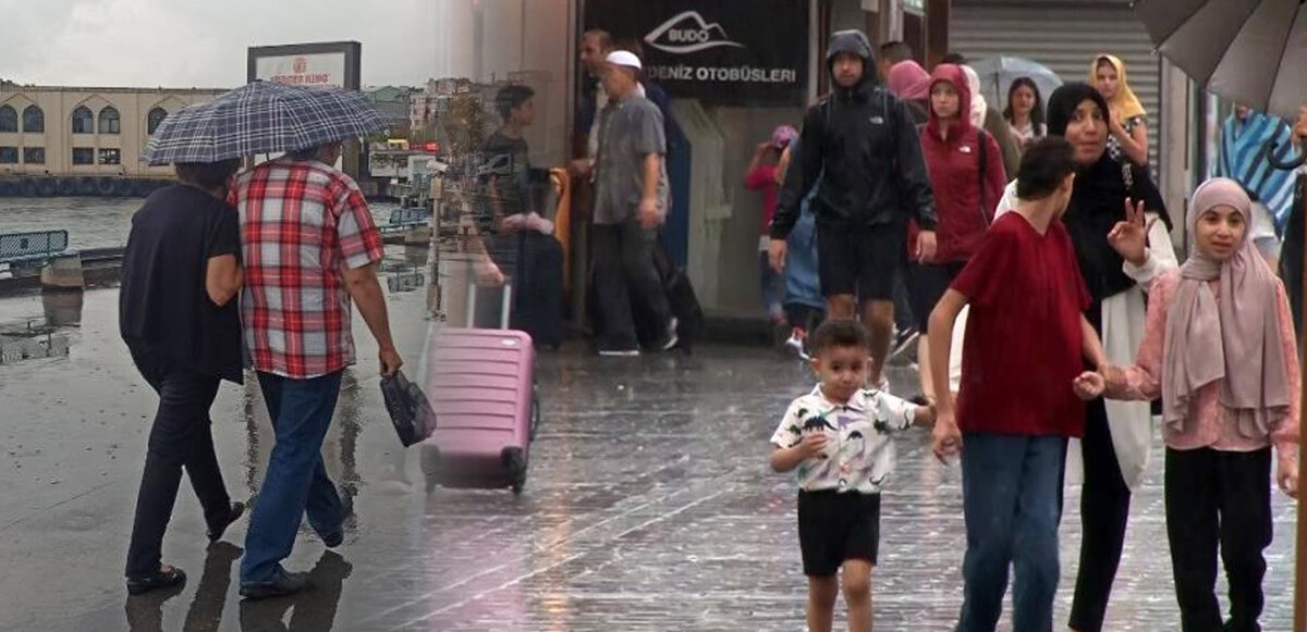 İstanbul&#039;da gök delindi! Cadde ve sokaklar göle döndü: Araçlar mahsur kaldı