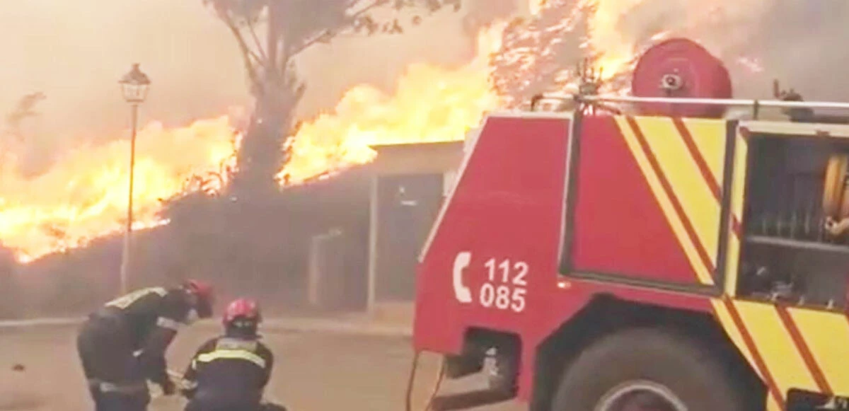 Yangın bölgesinden geçen trende facia: 20 yaralı