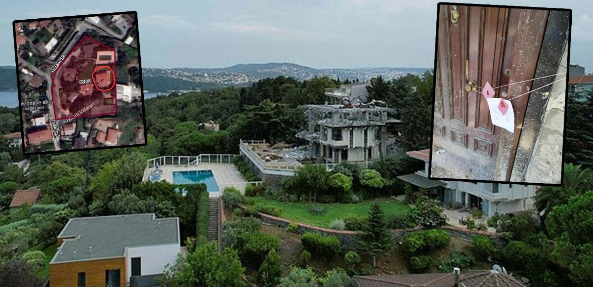 Cafer Mahiroğlu&#039;na ait kaçak villa inşaatının yıkımına başlandı