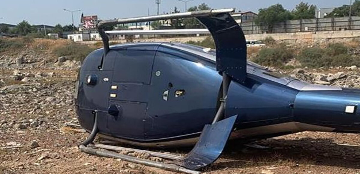 Son dakika: İzmir&#039;de helikopter kazası: 2 kişi yaralandı