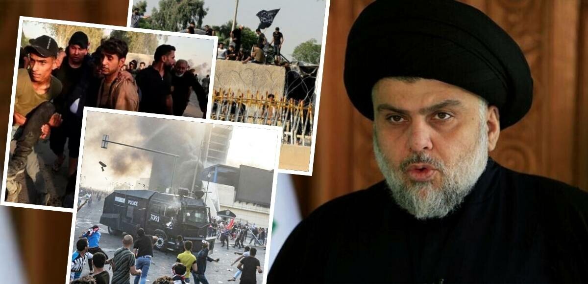 Son dakika! Irak&#039;ta sular durulmuyor! Şii lider Sadr&#039;dan &#039;eve dönün&#039; çağrısı