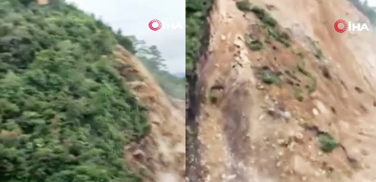 Meksika’da korkutan heyelan! O anlar kameraya yansıdı