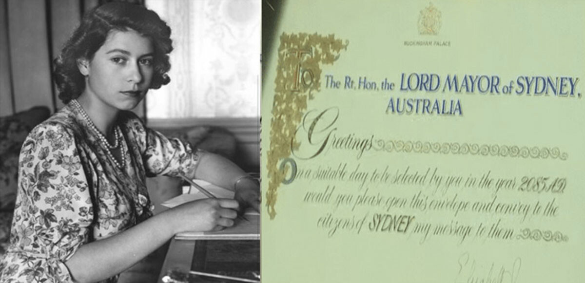 Kraliçe&#039;den Sidneylilere 99 yıllık mektup! 2085 yılında açılacak