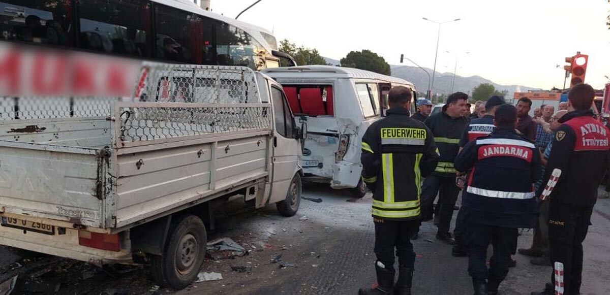 Aydın’da zincirleme trafik kazası: Ölü ve yaralılar var