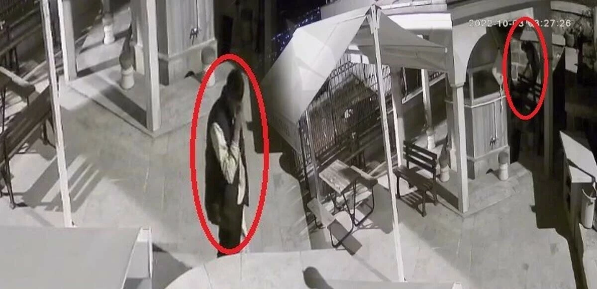 Bir garip hırsızlık olayı! Önce yatırlara dua etti, sonra muslukları çaldı