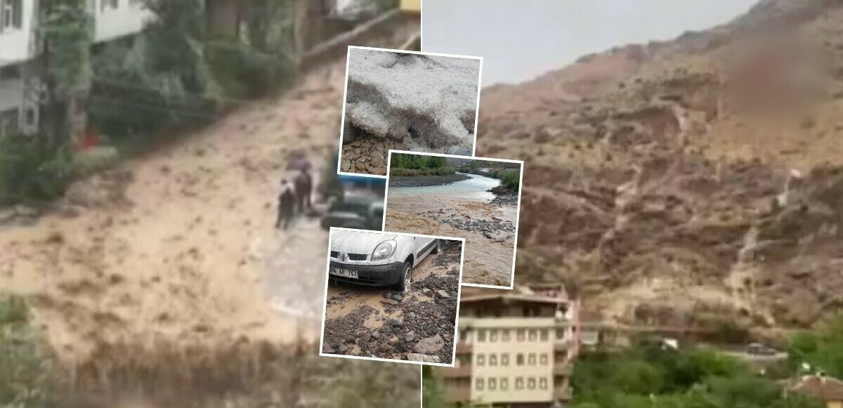 Artvin'de sel felaketi! Sağanak ve dolu vurdu, dereler taştı, yollar çamurla kaplandı