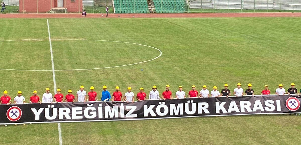 Bartın’daki grizu faciası unutulmadı, sahaya baret ve pankartla çıktılar