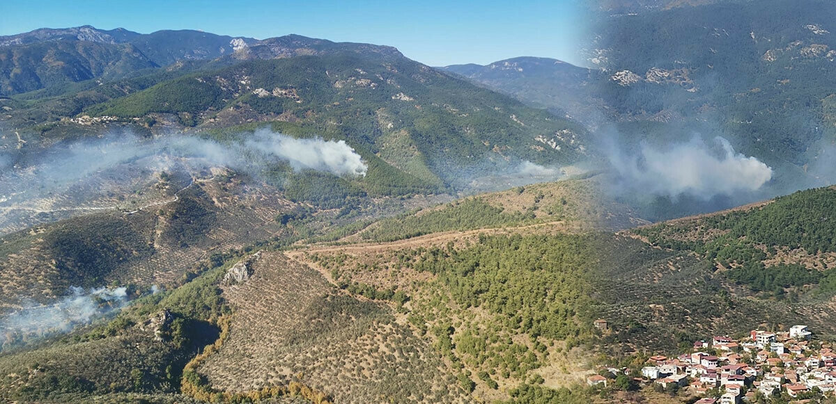 Son dakika! Kazdağları&#039;nda orman yangını: Söndürme çalışmaları devam ediyor