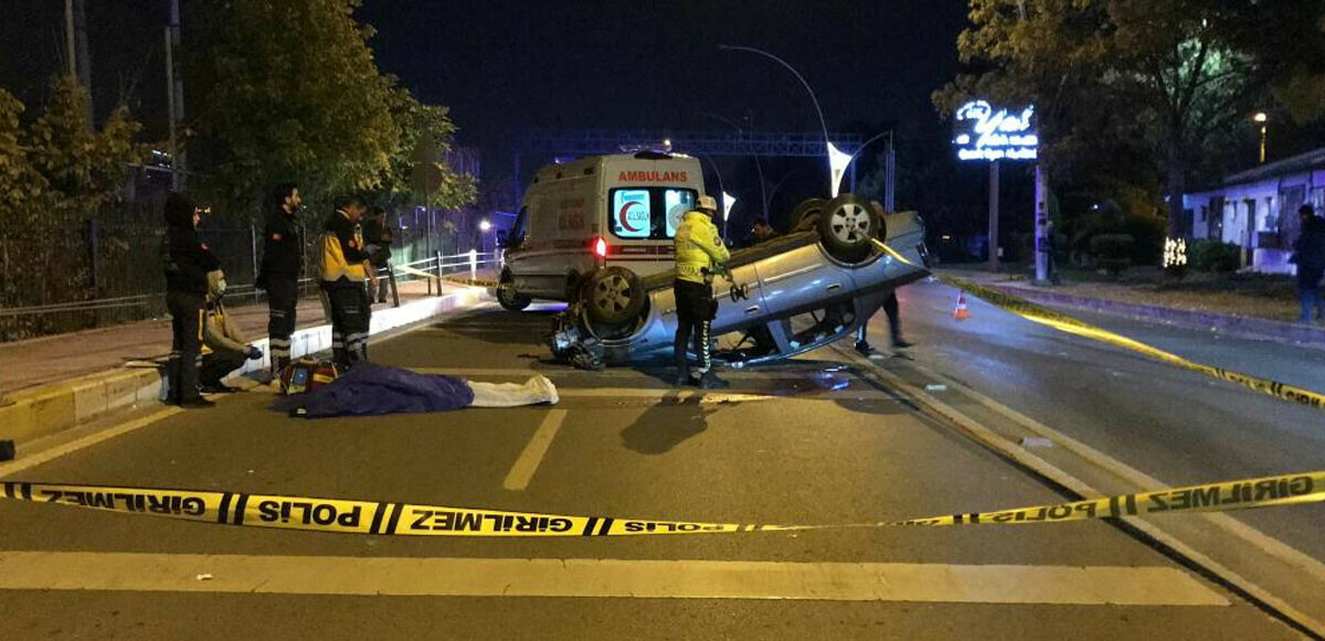 Kocaeli&#039;de takla atan araçtaki 16 yaşındaki genç yaşamını yitirdi