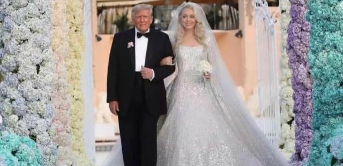 Donald Trump kızını Lübnanlı milyarderle evlendirdi: Trump’ın damada şakası ve gelinlik gündeme oturdu!