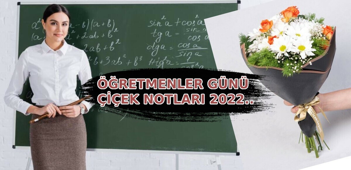 Öğretmenler günü için çiçek notu örnekleri