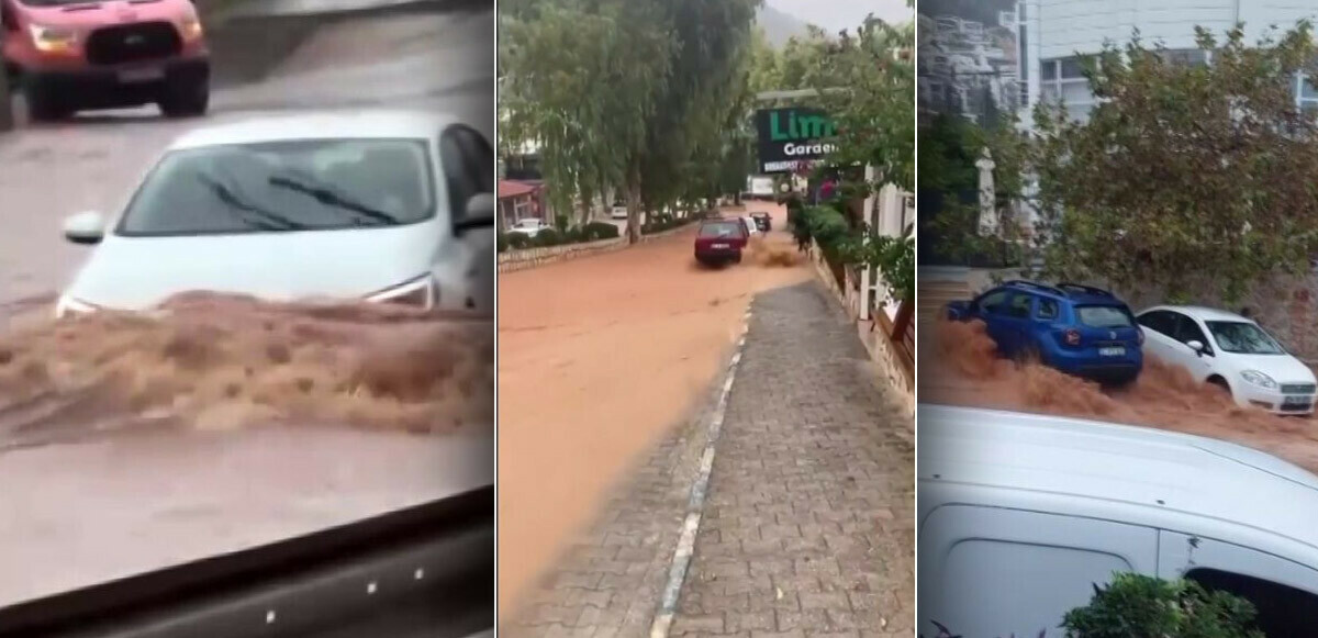 Yağmur bir anda bastırdı! Antalya&#039;yı sağanak vurdu: Caddeler göle döndü