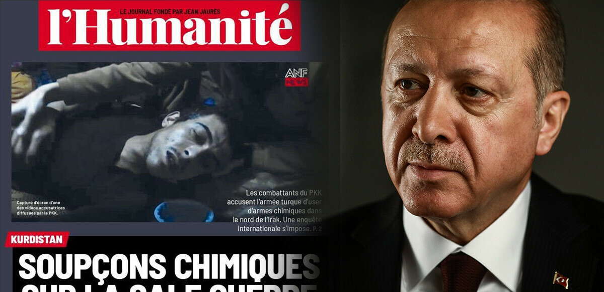 Fransız L&#039;Humanite gazetesi Erdoğan&#039;ı hedef aldı! Skandal &#039;kimyasal silah&#039; haberi