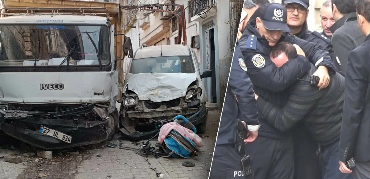 Freni boşalan kamyonet çocukları ezdi: 1 ölü, 3 yaralı