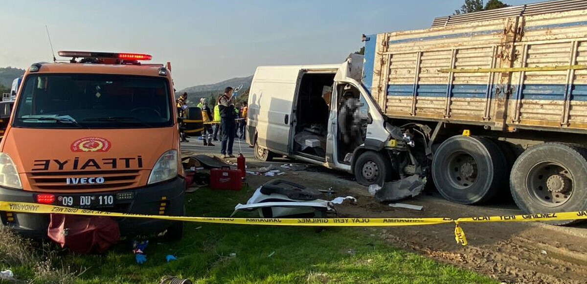 Aydın&#039;da polisleri bile şaşırtan korkunç kaza: 2 kişi hayatını kaybetti 