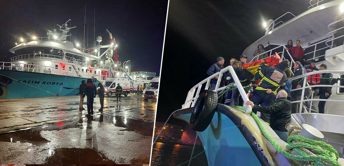 Sinop açıklarında kuru yük gemisinde yangın: 3'ü ağır 16 yaralı