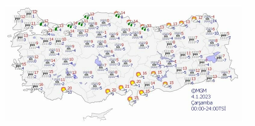 Sağanak, sis ve pus… Meteoroloji hava tahmin raporunu yayınladı, uyarılarını peş peşe sıraladı