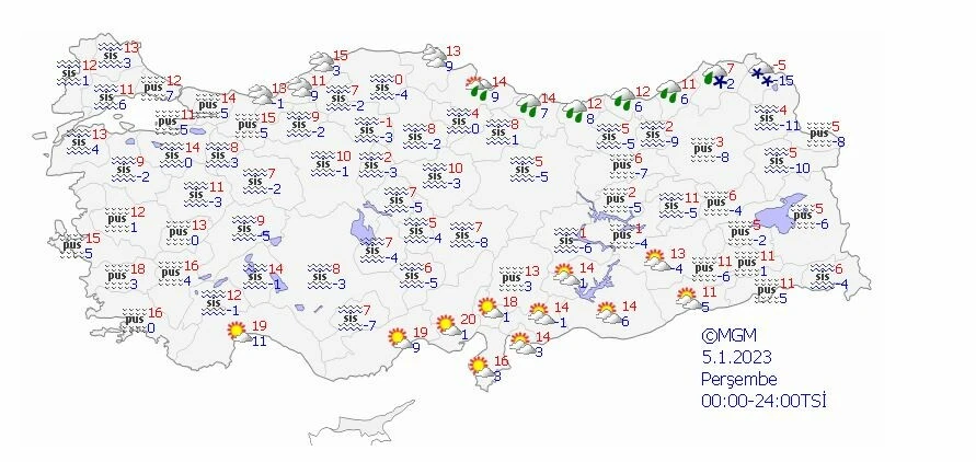 Sağanak, sis ve pus… Meteoroloji hava tahmin raporunu yayınladı, uyarılarını peş peşe sıraladı