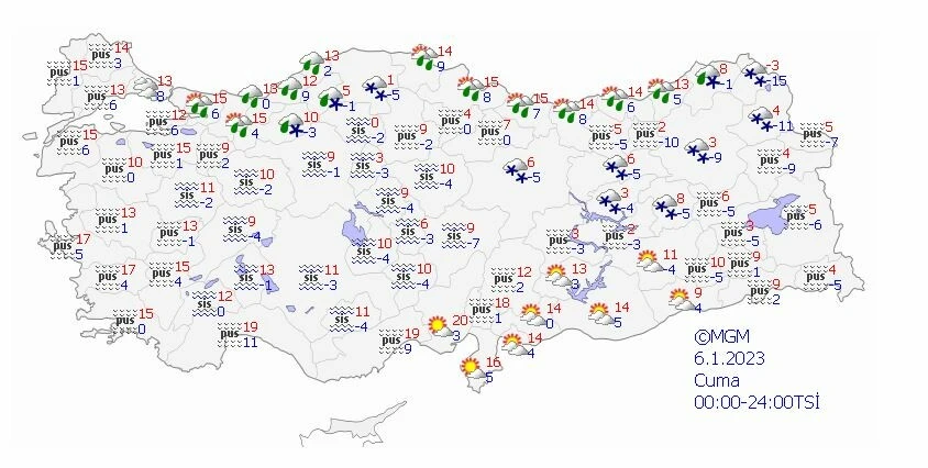 Sağanak, sis ve pus… Meteoroloji hava tahmin raporunu yayınladı, uyarılarını peş peşe sıraladı