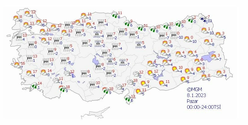 Sağanak, sis ve pus… Meteoroloji hava tahmin raporunu yayınladı, uyarılarını peş peşe sıraladı