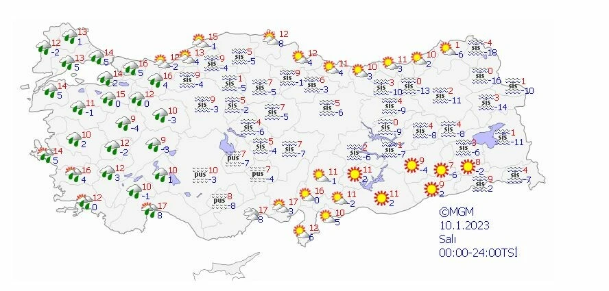 Donacağız: Kar ve sağanak yurdu etkisi altına alıyor (6 Ocak güncel hava durumu)