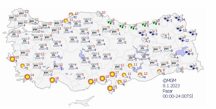 Donacağız: Kar ve sağanak yurdu etkisi altına alıyor (6 Ocak güncel hava durumu)