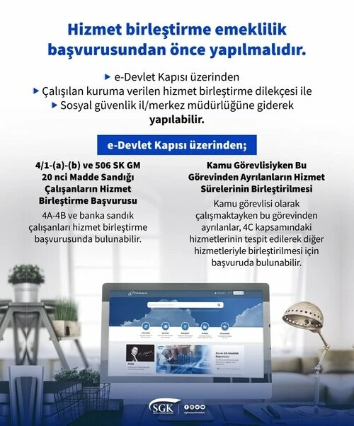 SSK ve BAĞKUR'lular dikkat! SGK uyardı: Hizmet birleştirmede gözden kaçan detay
