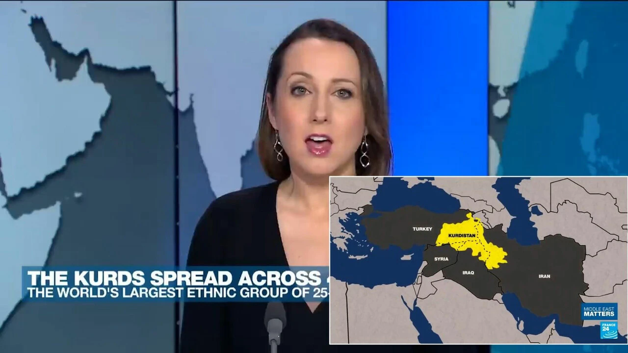 Fransa akıllanmadı! Fransız kanalından skandal sözde 'Kürdistan' haritası Türkiye topraklarını kattılar