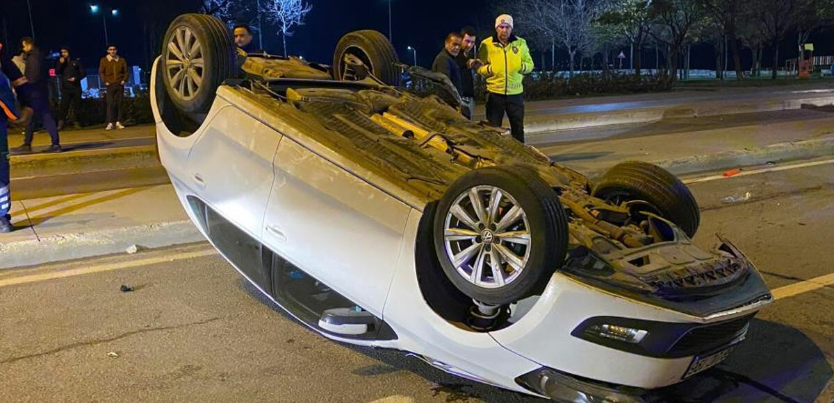 Maltepe’de feci kaza! Kontrolden çıkan araç takla attı: 1 ölü