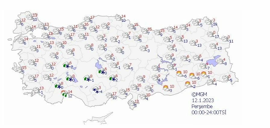 Sıcaklıklar eksi 14’e kadar indi! Meteoroloji’den bölge bölge kar uyarısı (5 günlük hava tahmin raporu)